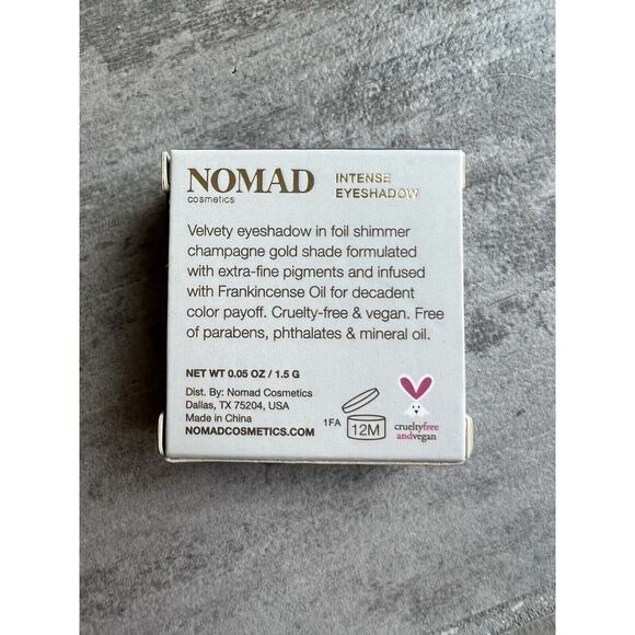 NOMAD Cosmetics Venice-Simplon Express Intense Eyeshadow In Alberg Pass NEW Gold - Picture 3 of 4